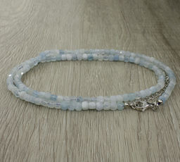 Амазонит (Перу) кубики гранёные 4.0мм , Окта бусы 47см - Agat77 фото 2