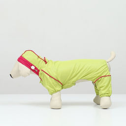 Комбинезон для собак,демисезонный с сумкой, размер L (ДС 33, Ог 45, ОШ 30 см), салатовый - Simaland фото 19