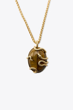 SNAKE STONE NECKLACE - Zara фото 3