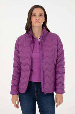 Женское фиолетовое пальто Неожиданная скидка в корзине - U.s. polo assn фото 3