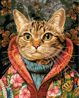 ФРЕЯ PNB/PL-321 Набор для раскрашивания по номерам 50 х 40 см Нарядный кот