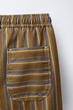 PRINTED STRIPED TROUSERS - Zara фото 4