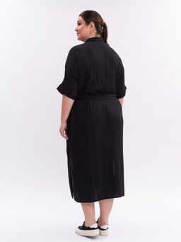 Платье-рубашка PP46048BLK01