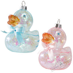 Уточка "Нежный возраст", асс. из 2-х (стекло) 6,5х7х8,5 см