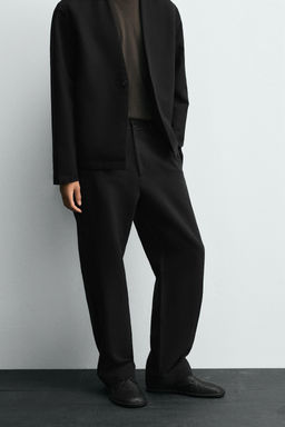 COTTON/LINEN SUIT TROUSERS - Zara фото 2
