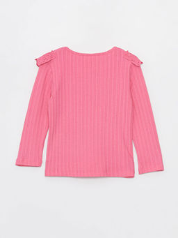 Bisiklet Yaka Uzun Kollu K?z Bebek Ti??rt - Waikiki фото 3