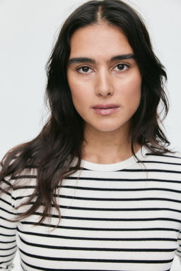 Camiseta de algodon acanalado - H&m фото 3