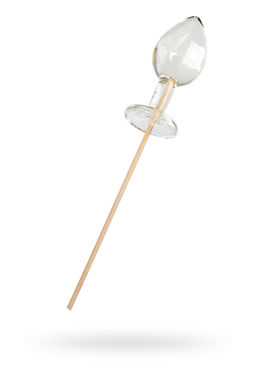 Леденец Sosuчki, Анальная втулка малая Pina colada, прозрачный 29гр.