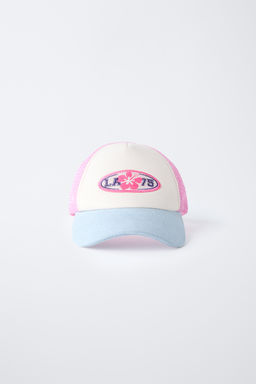 AGES 6-14/ EMBROIDERED MESH CAP