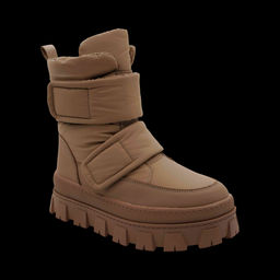 Дутики Q853-3 коричневые