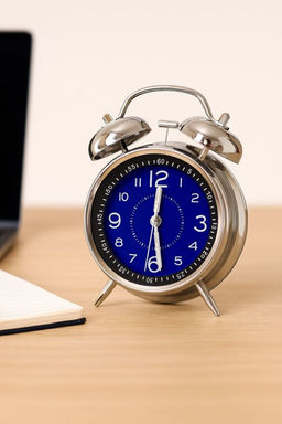 Часы-будильник "Wake up clock", blue (16,5х12,5 см)