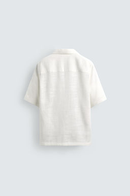 CAMISA FLUIDA ESTRUCTURA / Blanco - Zara фото 8