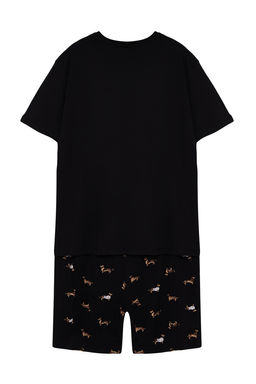 TRENDYOL MAN Yesil Regular Fit Bask?l? Orme Sortlu Buyuk Beden Pijama Tak?m? TMNSS24AI00000 - Trendyolmilla фото 5