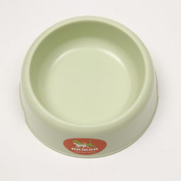 Миска пластиковая для животных, 210 мл, 13,7 х 4,6 см, зелёная - Пижон фото 2