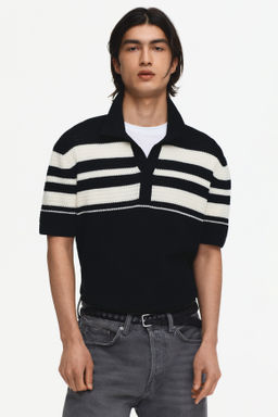 Polo en punto pointelle Regular Fit - H&m фото 4