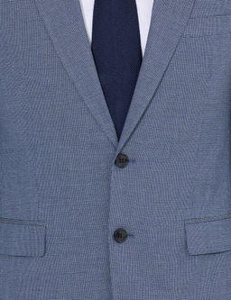 Lacivert Slim Fit Tak_m Elbise - Cacharel фото 5