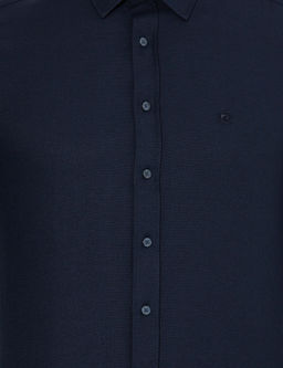 Lacivert Slim Fit Oxford G_mlek