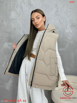 Жилет женский с капюшоном - Bruno фото 2