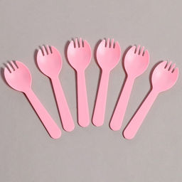 Набор одноразовой посуды, 6 шт, цвет розовый - Страна карнавалия фото 3