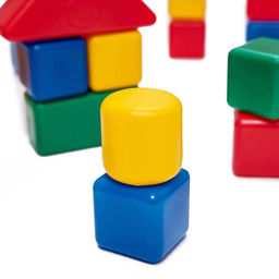 Кубики детские, пластиковые, цветные, 60 штук, 4 ? 4 см - Соломон фото 8