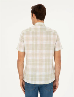 Haki Regular Fit K_sa Kollu G_mlek