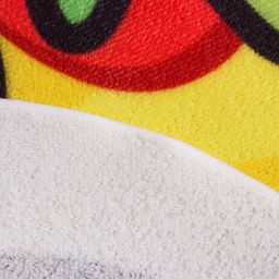 Полотенце пляжное «Гамбургер», 134×150 см, 100 % п/э