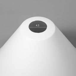 Плафон "Конус" Е27 снежно-белый 25х25х15см