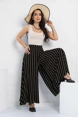 Брюки Камелия (черные/полоска) Б12964-13М - Lt collection фото 2