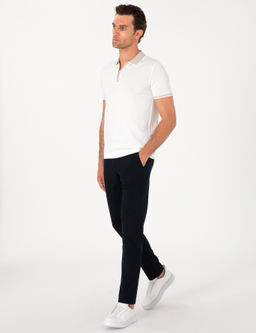 Lacivert Slim Fit Kanvas Pantolon - Cacharel фото 3