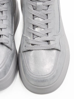 01-A324-6B GRAY/LT. BLUE Ботинки демисезонные женские (натуральная кожа)