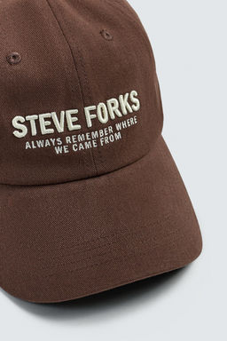 GORRA TEXTO BORDADO / Marr?n - Zara фото 7