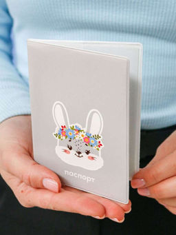 ОБЛОЖКА ДЛЯ ПАСПОРТА Flower bunny, плотность 600 мкм
