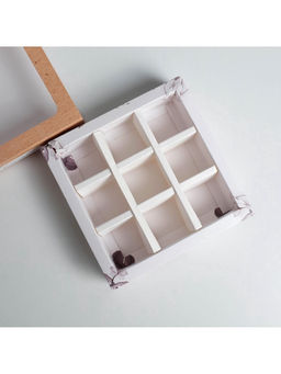 Цена за 5 шт. Коробка для конфет, кондитерская упаковка, 9 ячеек, Special for you, 14.5×14.5×3.5 см