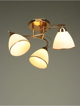 Люстра потолочная BayerLux «Андер», 3хЕ27, 40 Вт, золото, 44×44×24 см