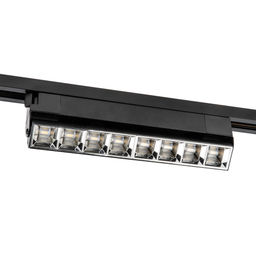 ULB-Q283 20W/4000K BLACK Светильник-прожектор светодиодный трековый. Линейный. 1600 Лм. Белый свет (4000К). Корпус черный. ТМ Volpe