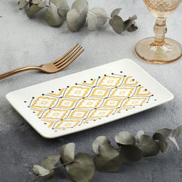 Блюдо керамическое «Орнамент», 20.5×12.5×1.8 см