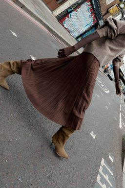 SPLIT SUEDE STILETTO HEEL BOOTS - Zara фото 8