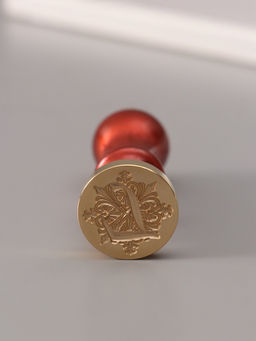 Печать для сургуча с пластиковой ручкой «Буква L на вензеле», 2.5×2.5×6.3 см