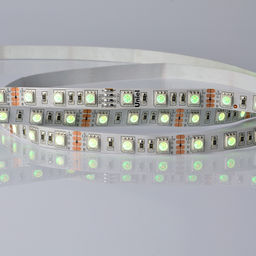 ULS-5050-60LED/m-10mm-IP20-DC24V-14,4W/m-5M-RGB Гибкая светодиодная лента UNIEL на самоклеящейся основе. Упаковка - катушка 5 м. в герметичной упаковке. IP20. Угол излучения 120 . Мультиколор.