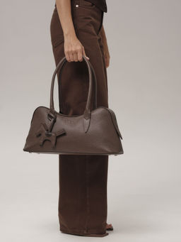 Кожаная сумка Jockey DBR 31168 коричневый торф  фото 5