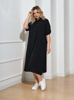 Платье 0258-1с глубокий черный - Dora фото 9