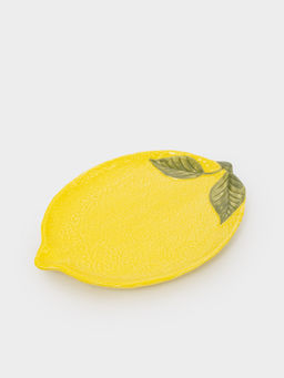 Блюдо, 25х18 см, фарфор P, овальное, желтое, Лимон, Lemon - Anna lafarg фото 5