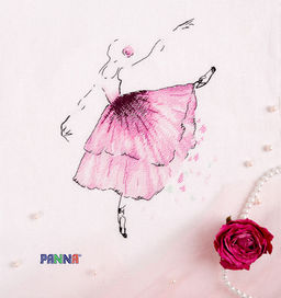 Набор для вышивания PANNA C-1886 Балерина. Анемон 19.5 х 23 см