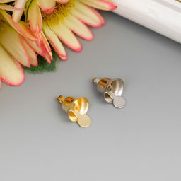 Колокольчики-мини для творчества, золотой, серебряный, d=0.8 см набор 25 шт.