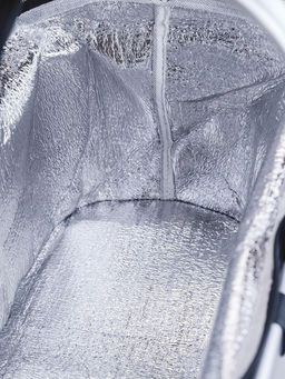 Складная корзина черная Термосумка на молнии