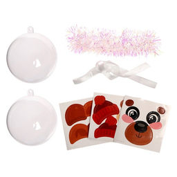 Ёлочный шар-персонаж «Новый год! Милый мишка», набор для творчества