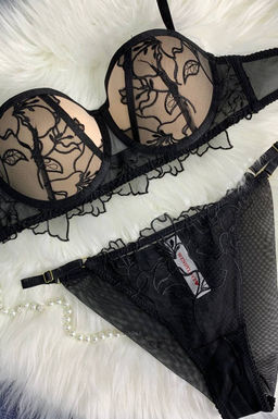 E6615 ЧЕРНЫЙ КОМПЛЕКТ БЕЛЬЯ