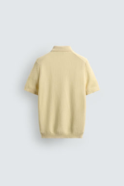 POLO PUNTO REGULAR FIT PIQU? / Amarillo claro