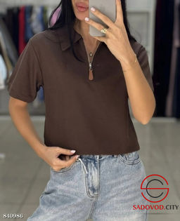 Футболка женская на полузамке