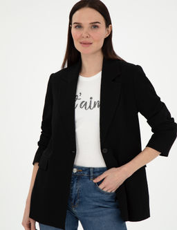 Siyah Regular Fit Ceket